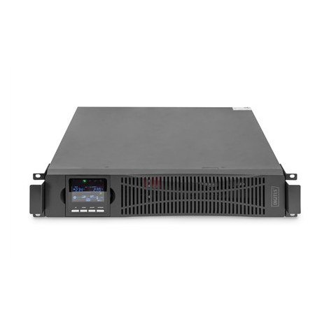 DIGITUS OnLine UPS, rack/tower, 3000VA, 3000W, LCD, 8 x C13, 1 x C19, RS-232, USB, SNMP card (optional), relay card (optional) - 5